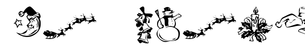 KR Christmas Dings 2004 font preview